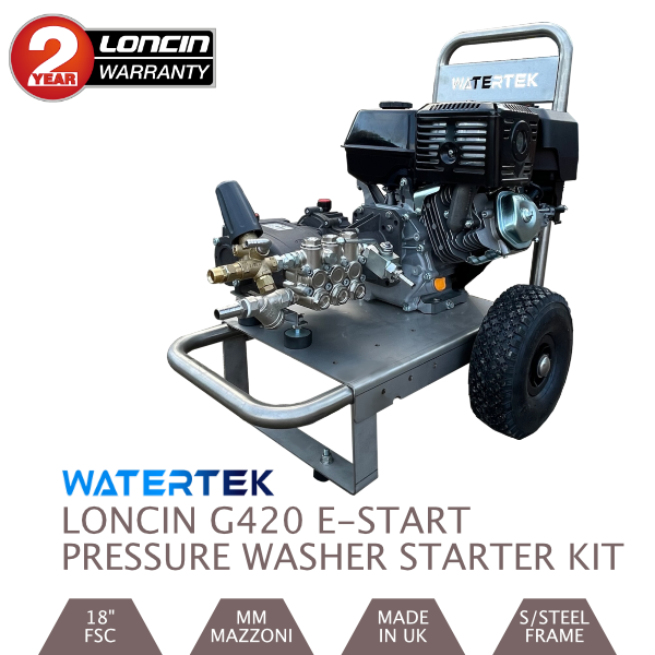 Watertek Loncin G420 Pressure Washer Starter Kit